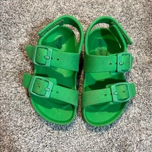 Cat & Jack Baby Green Velcro Sandals - size 6